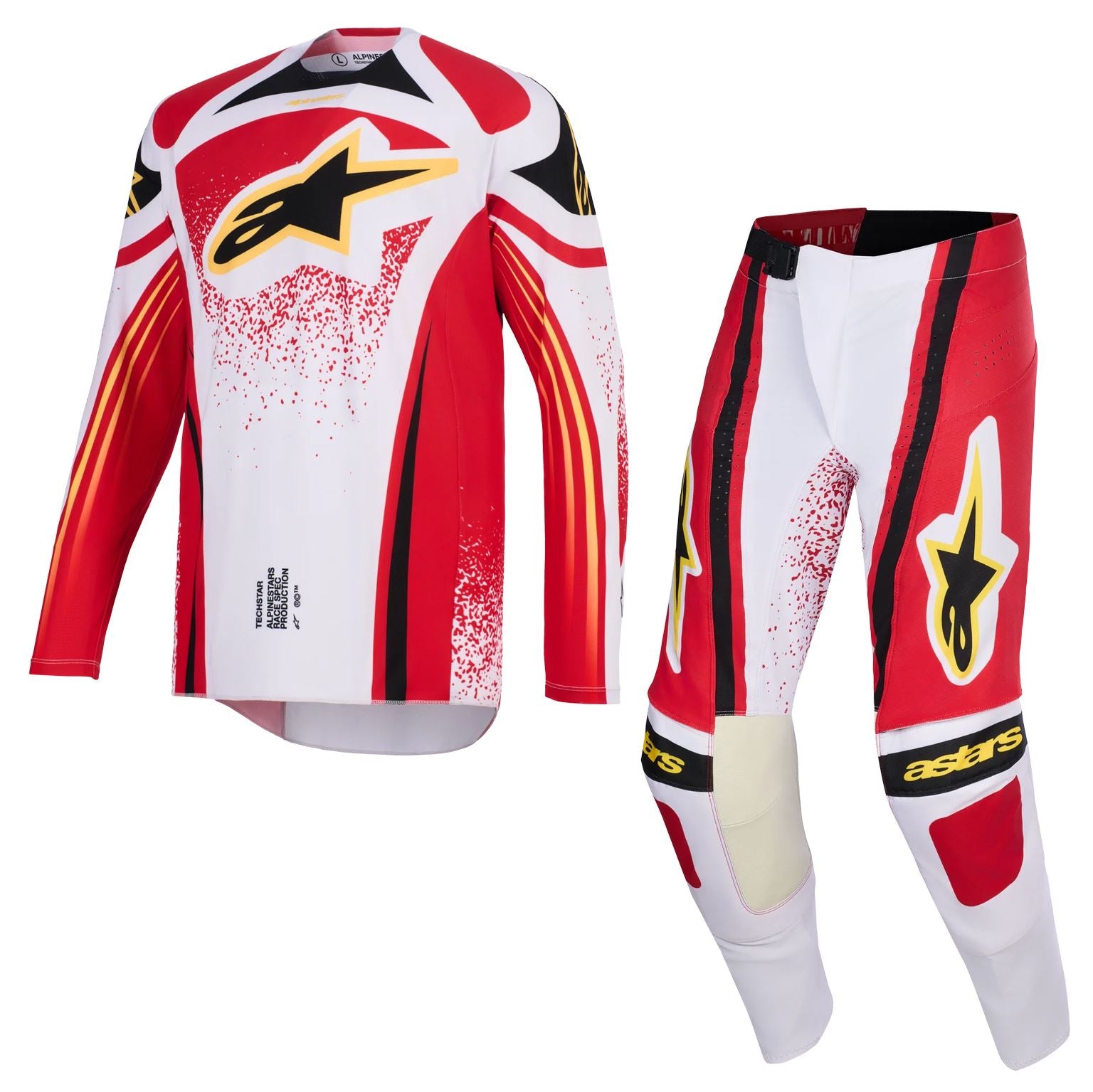 Alpinestars 2026 Techstar Nomur Motocross Combo Kit Light Grey Red Black